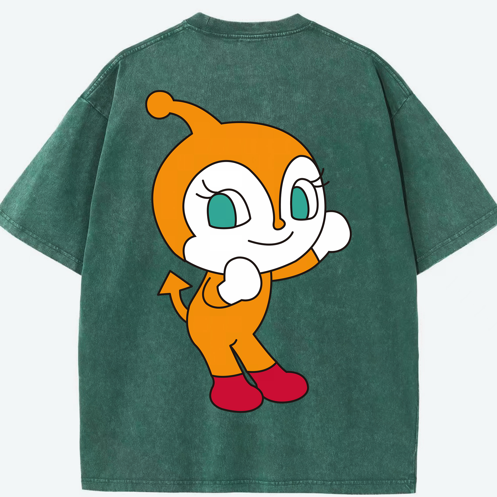 （画像用） アンパンマン Anpanman 綿100% ヴィンテージ風 半袖Tシャツ（背面プリント）